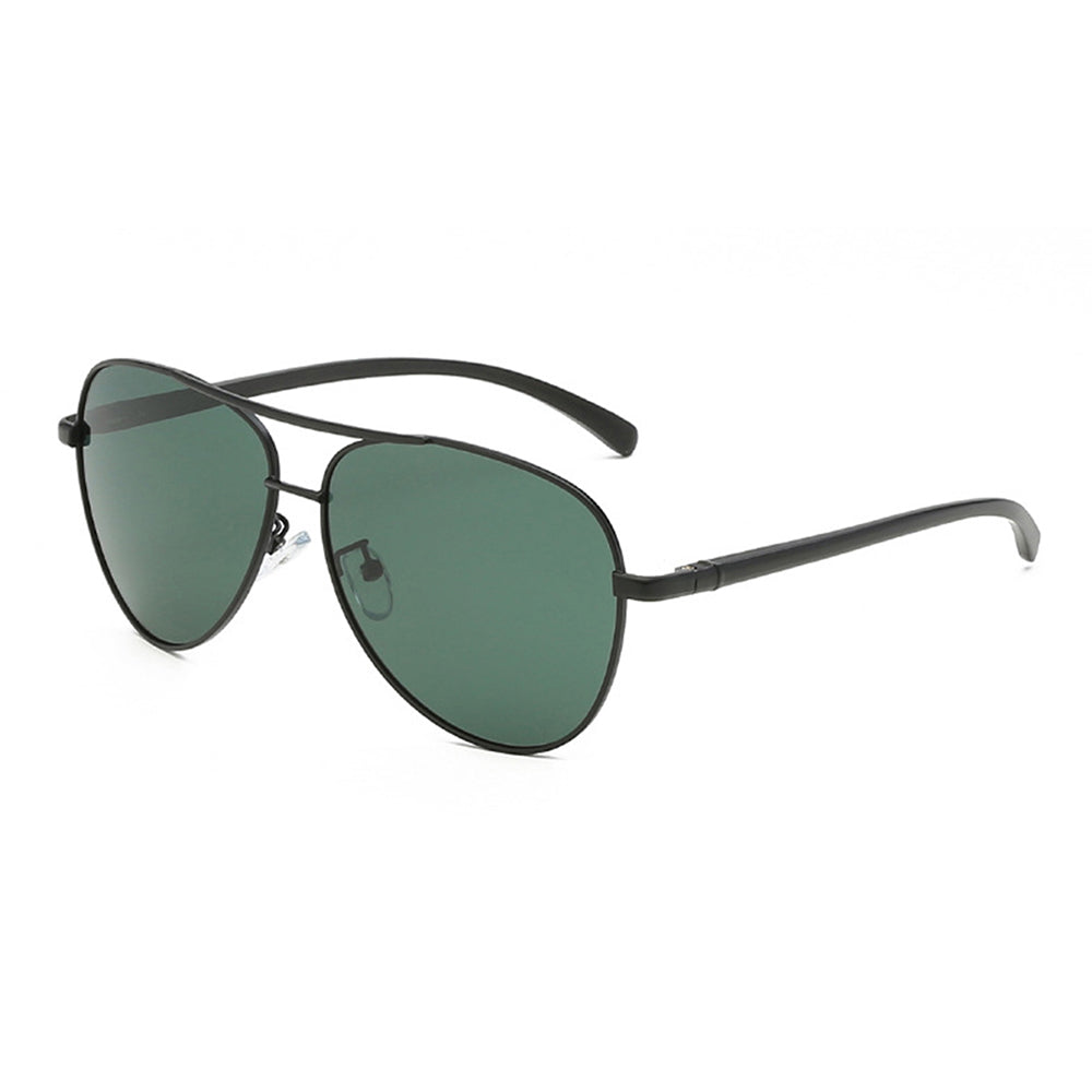 Herren-Sonnenbrille Techsuit 2150, polarisiert, UV-Schutz, Schwarz Grün