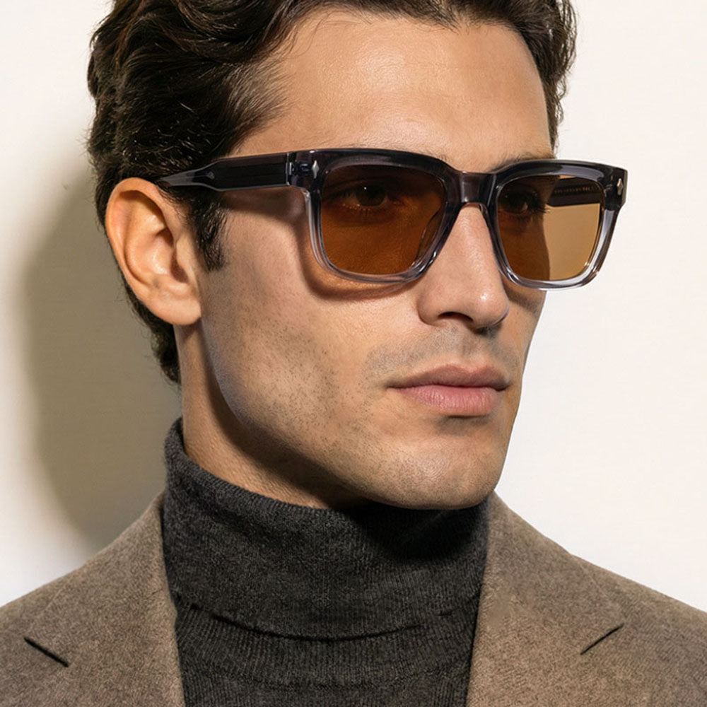 Herren-Sonnenbrille Techsuit 31246, polarisiert, UV-Schutz, Braun Blau