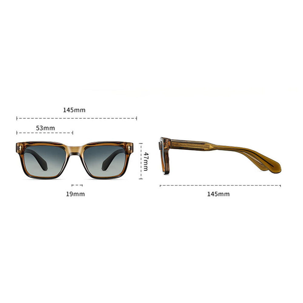 Herren-Sonnenbrille Techsuit 31246, polarisiert, UV-Schutz, Braun Blau