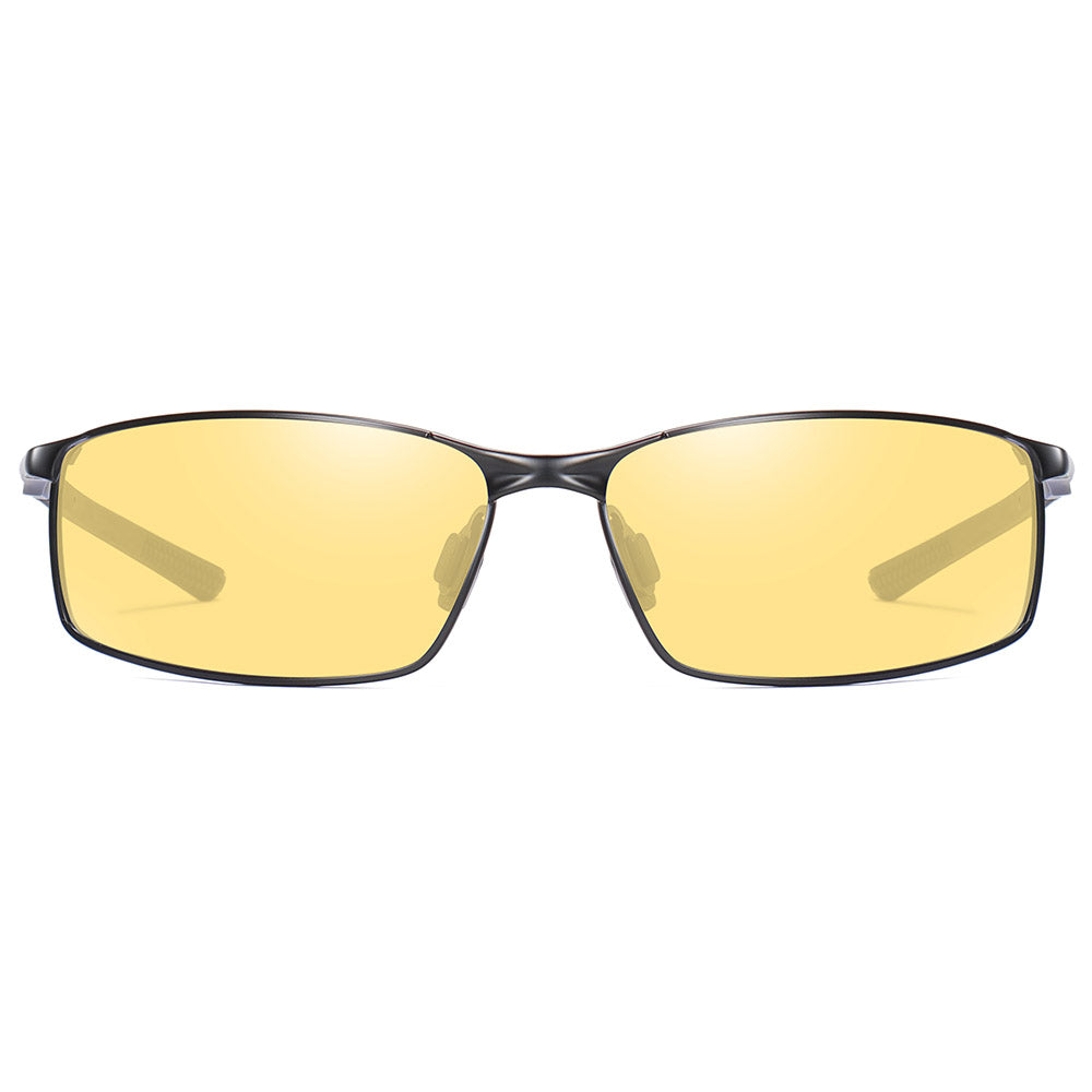 Lunettes de Soleil Homme Techsuit 559, Polarisées, Protection UV, Noir Jaune