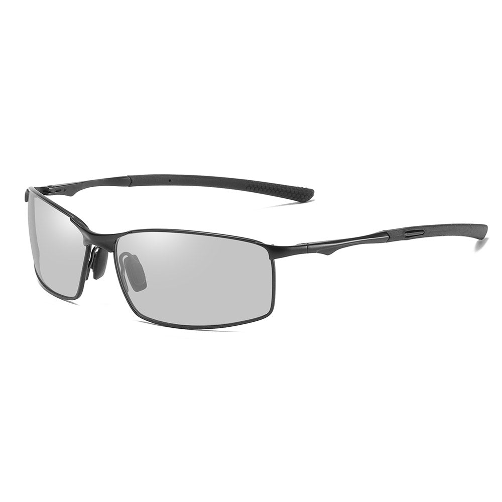 Lunettes de Soleil Homme Techsuit 559, Polarisées, Protection UV, Noires Transparentes