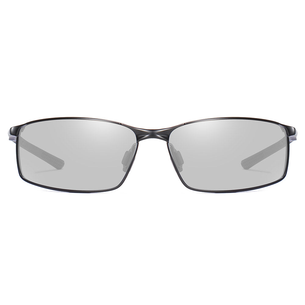 Lunettes de Soleil Homme Techsuit 559, Polarisées, Protection UV, Noires Transparentes