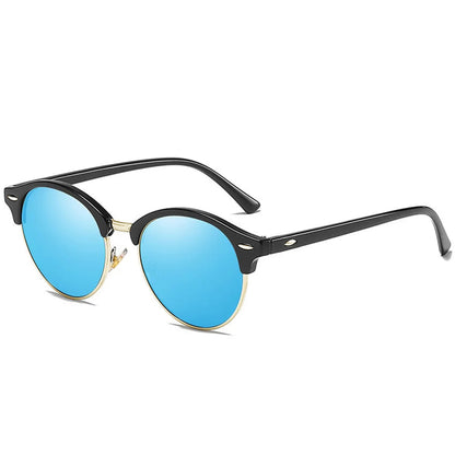 Lunettes de Soleil Homme Techsuit 66612, Polarisées, Protection UV, Doré Bleu