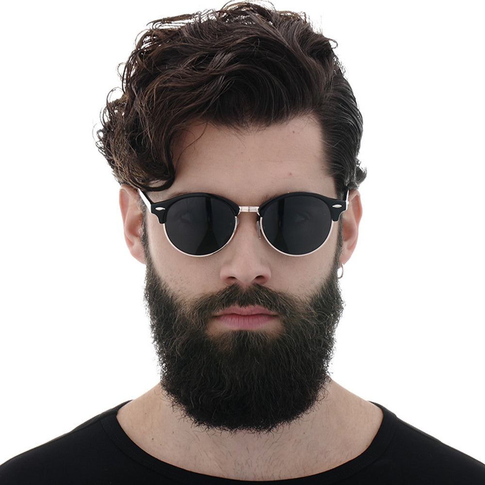 Lunettes de Soleil Homme Techsuit 66612, Polarisées, Protection UV, Doré Bleu