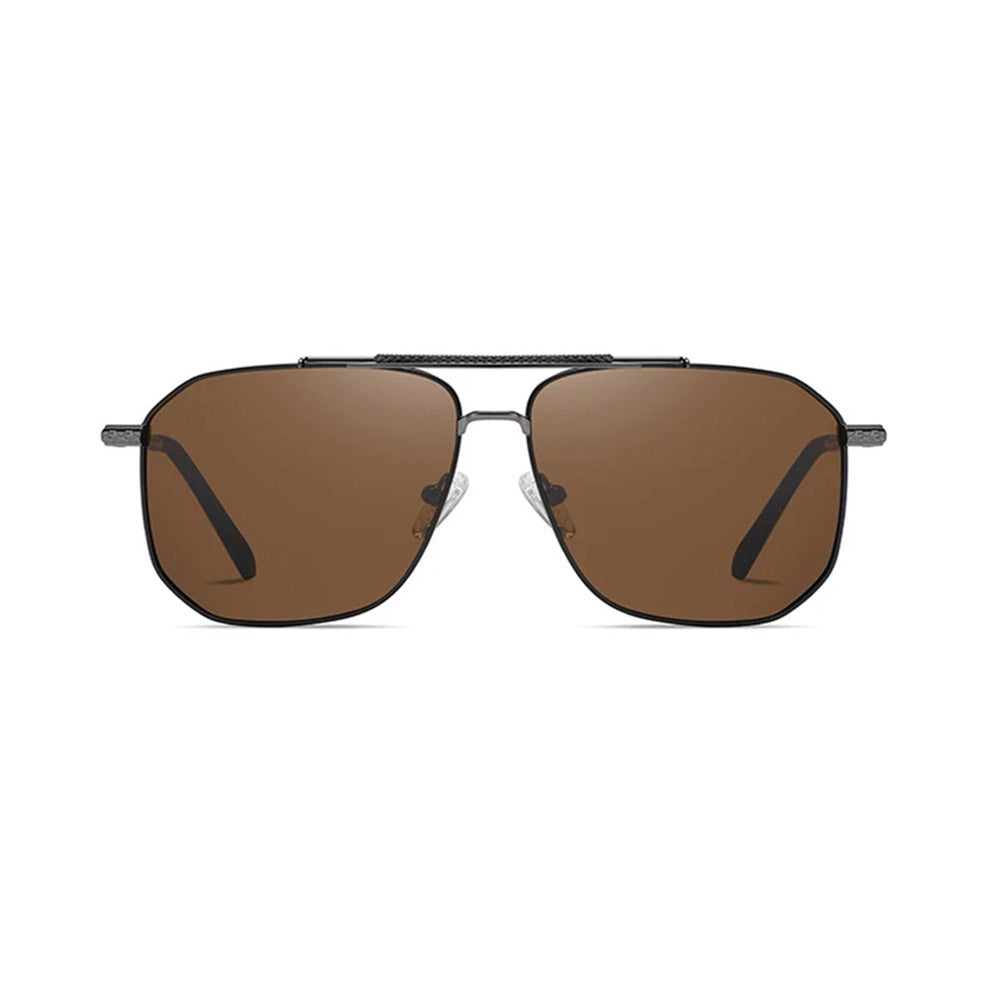 Lunettes de Soleil Homme Techsuit 8538, Polarisées, Protection UV, Gris Marron