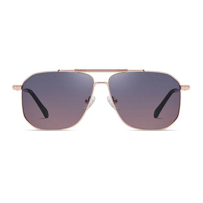 Lunettes de Soleil Homme Techsuit 8538, Polarisées, Protection UV, Rose Or Violet