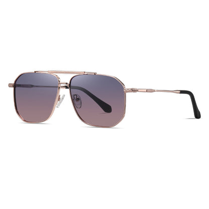 Lunettes de Soleil Homme Techsuit 8538, Polarisées, Protection UV, Rose Or Violet
