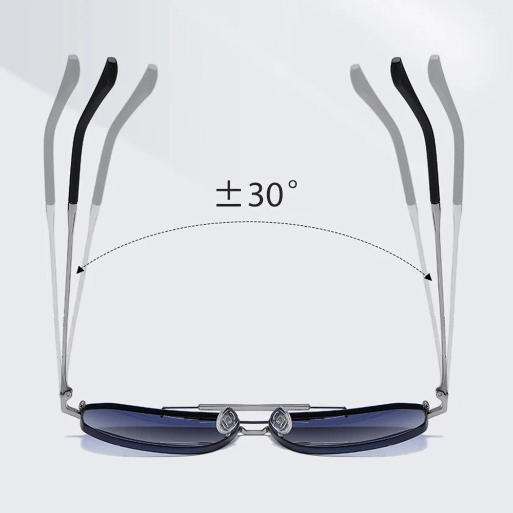 Lunettes de Soleil Homme Techsuit 8538, Polarisées, Protection UV, Rose Or Violet