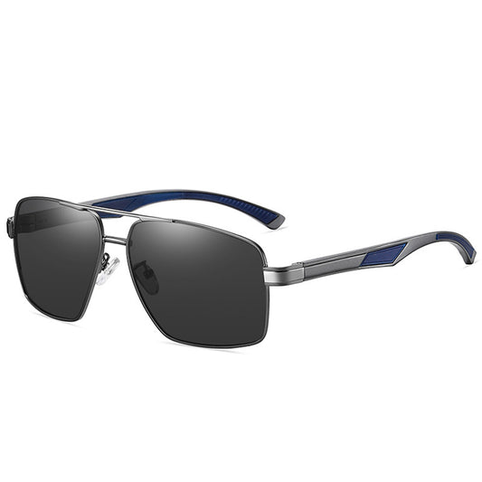 Lunettes de Soleil Homme Techsuit LM001, Polarisées, Protection UV, Gris