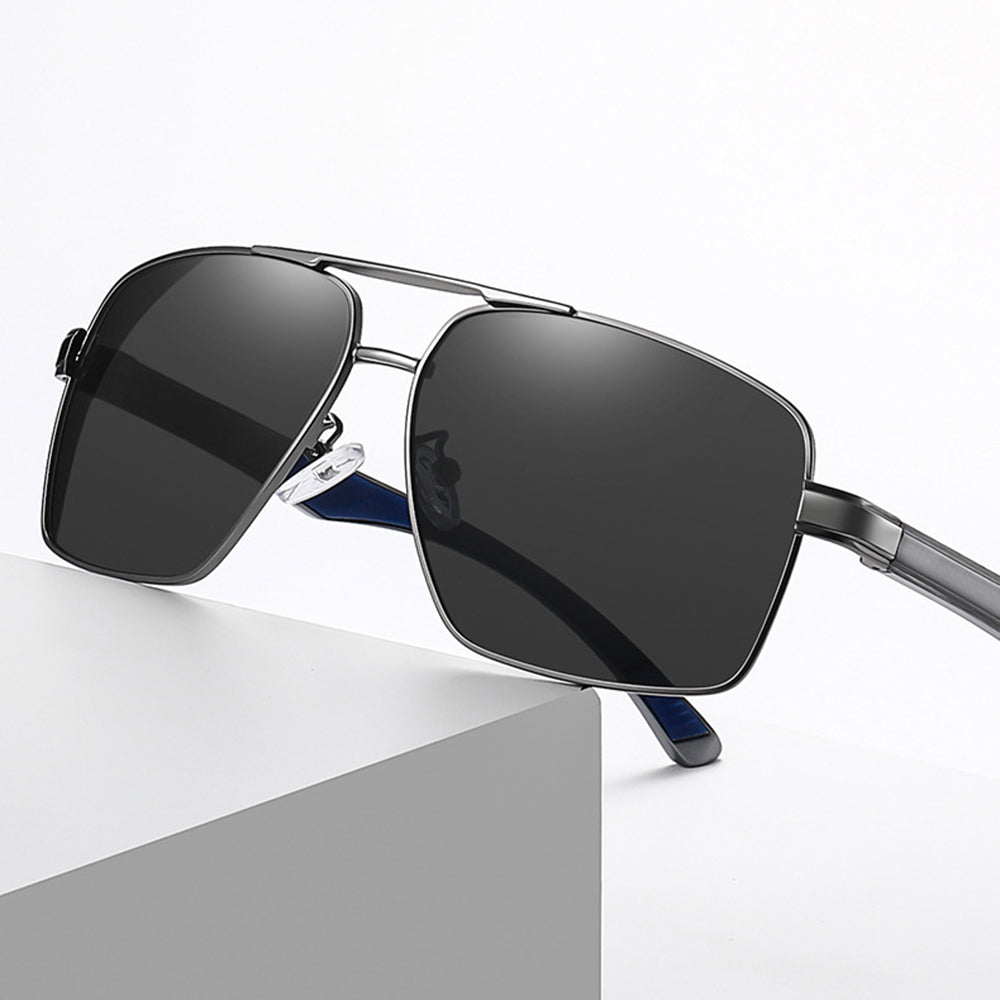 Herren-Sonnenbrille Techsuit LM001, polarisiert, UV-Schutz, Grau