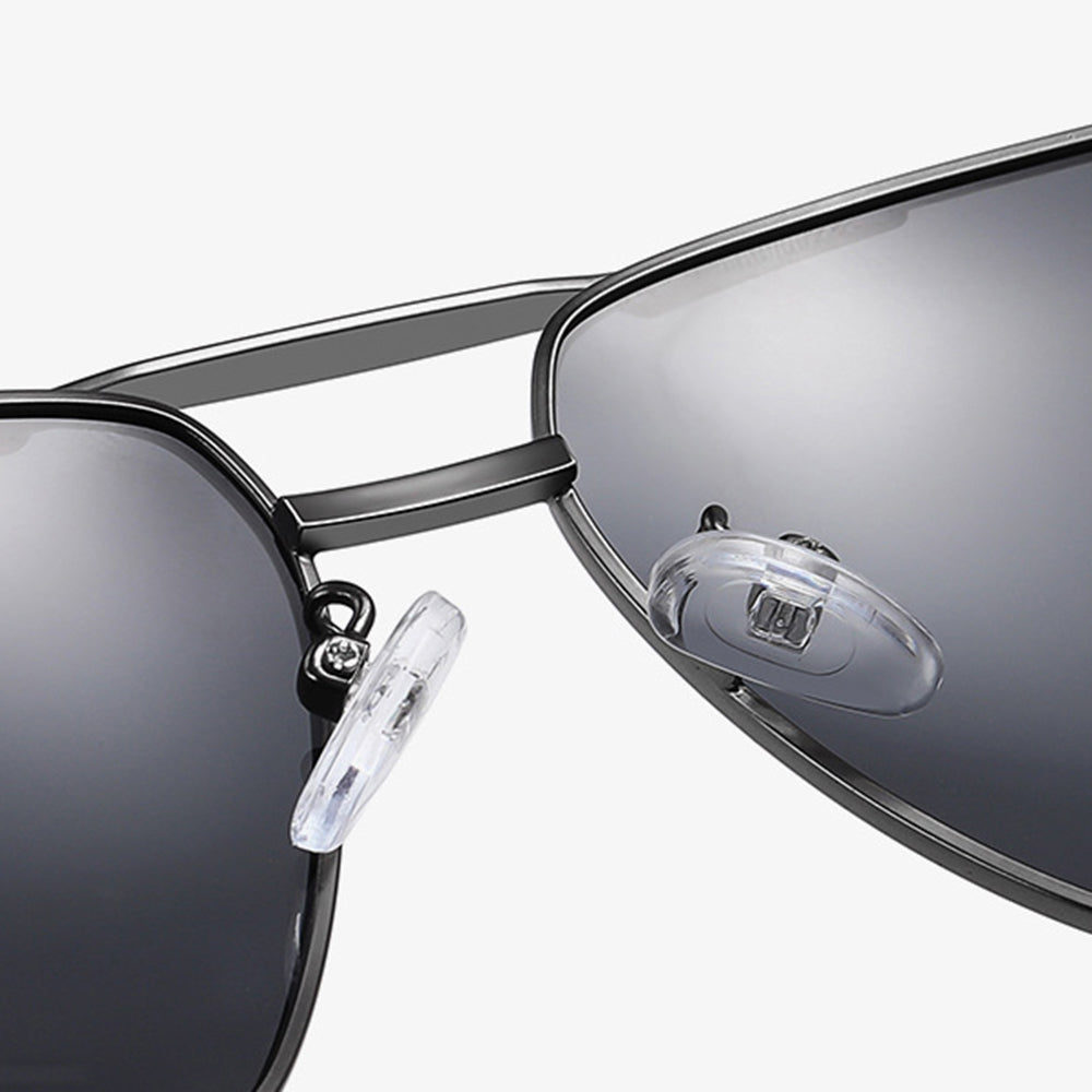 Herren-Sonnenbrille Techsuit LM001, polarisiert, UV-Schutz, Grau