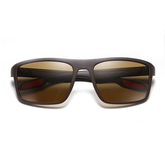 Herren-Sonnenbrille Techsuit TR90 (MM101), polarisiert, UV-Schutz, braun