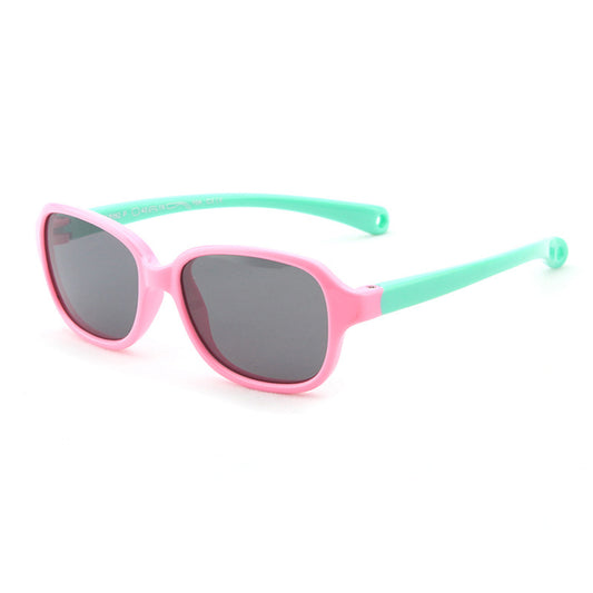 Techsuit Baby Sonnenbrille 8192-C3, polarisiert, rosa grün