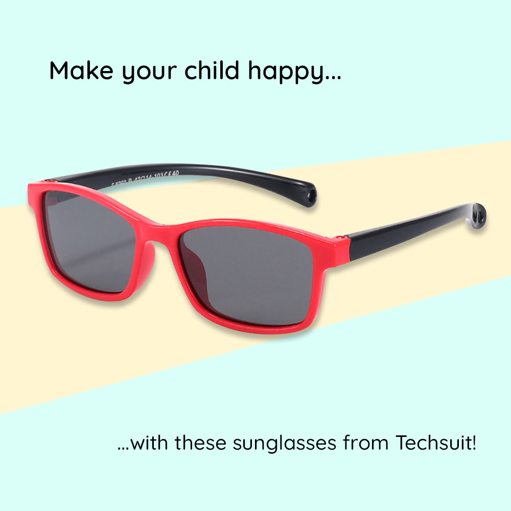 Lunettes de Soleil Bébé Techsuit 8260-C34, Polarisées, Violet Turquoise