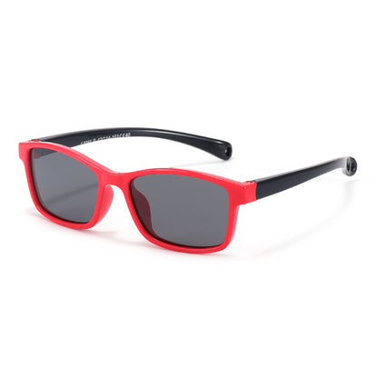 Lunettes de Soleil Bébé Techsuit 8260-C40, Polarisées, Rouge Noir