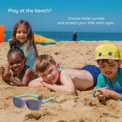 Lunettes de Soleil Bébé Techsuit 8260-C40, Polarisées, Rouge Noir