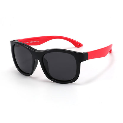 Lunettes de Soleil Bébé Techsuit 8306-C14, Polarisées, Noir Rouge