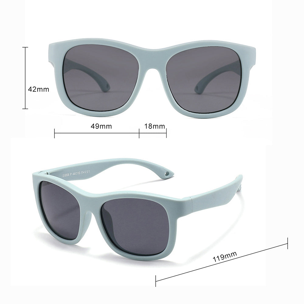 Lunettes de Soleil Bébé Techsuit 8306-C14, Polarisées, Noir Rouge