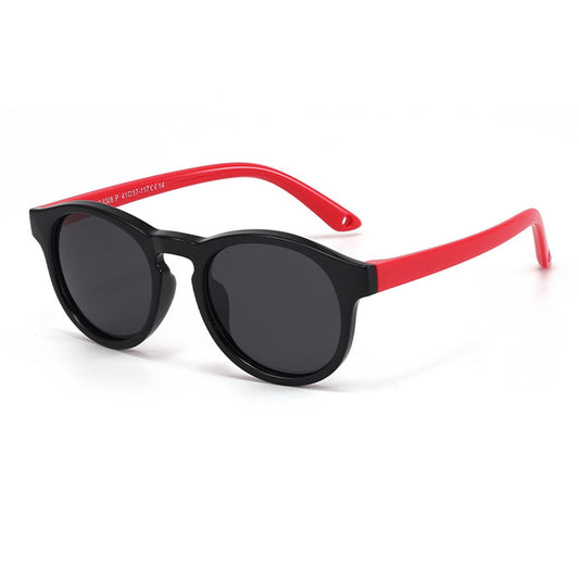 Techsuit Baby Sonnenbrille 8308-C14, polarisiert, schwarz-rot