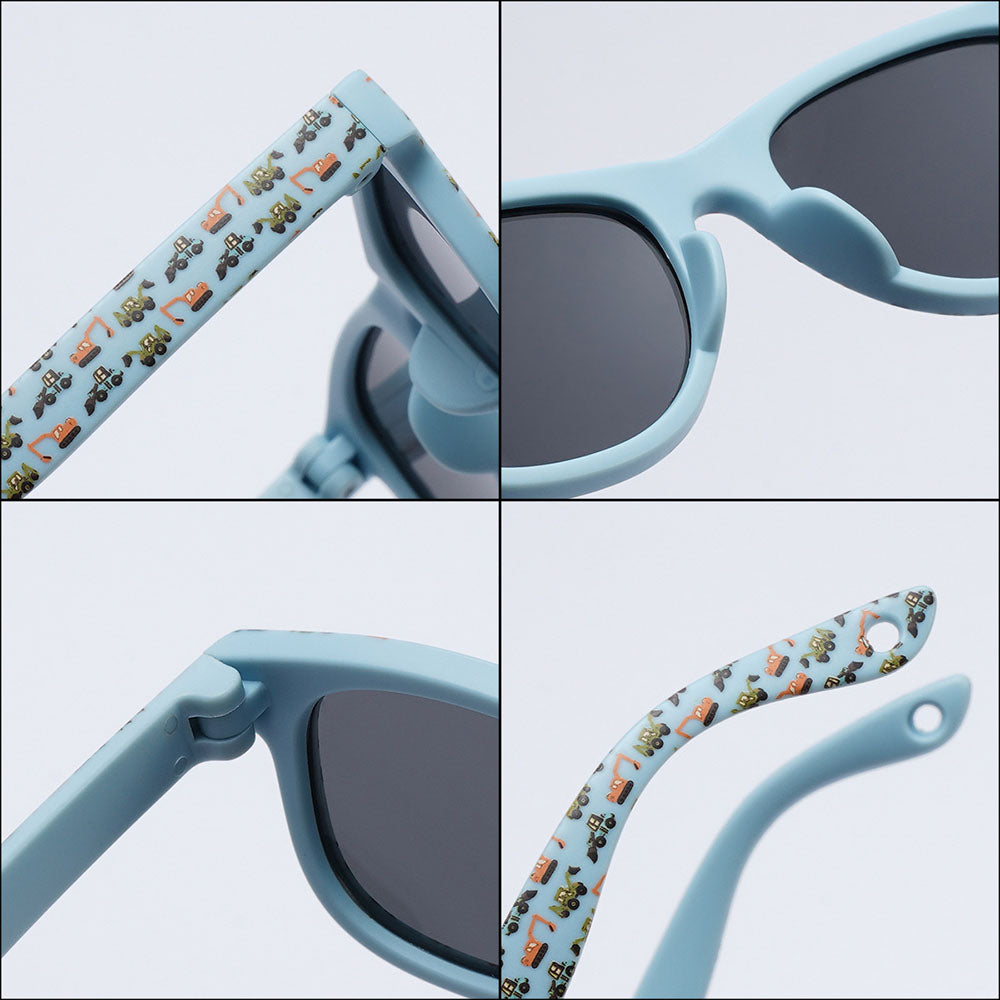 Techsuit 5218 Kinder-Sonnenbrille, polarisiert, UV-Schutz, rosa