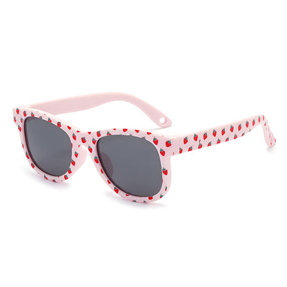 Techsuit 5218 Kinder-Sonnenbrille, polarisiert, UV-Schutz, rosa