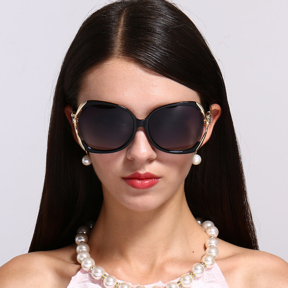 Damen-Sonnenbrille Techsuit 1722, polarisiert, UV-Schutz, Schwarz Grau