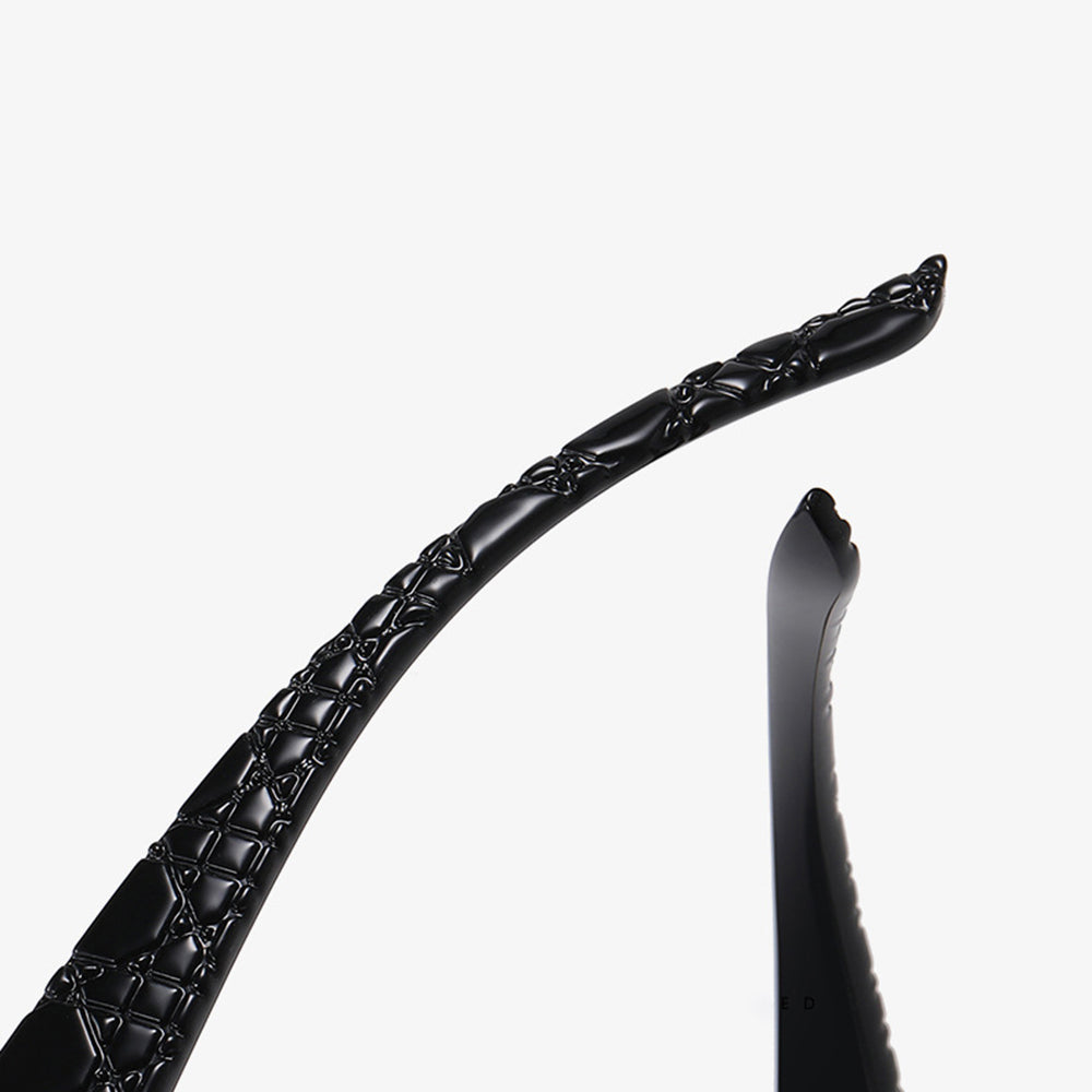 Damen-Sonnenbrille Techsuit 2012, polarisiert, UV-Schutz, Schwarz Grau
