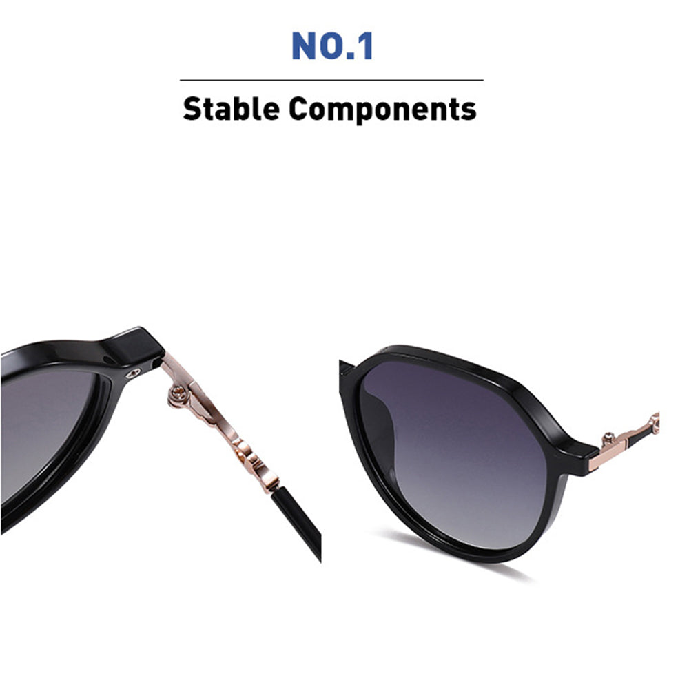 Lunettes de Soleil Femme Techsuit 2203, Polarisées, Protection UV, Gris Rose