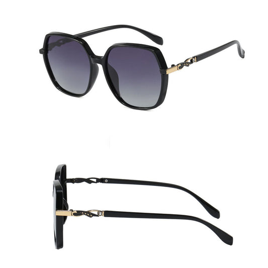 Damen-Sonnenbrille Techsuit 5223, polarisiert, UV-Schutz, schwarz