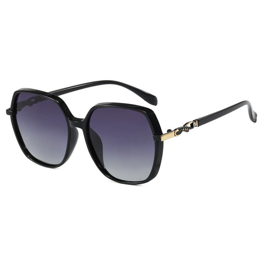Damen-Sonnenbrille Techsuit 5223, polarisiert, UV-Schutz, schwarz