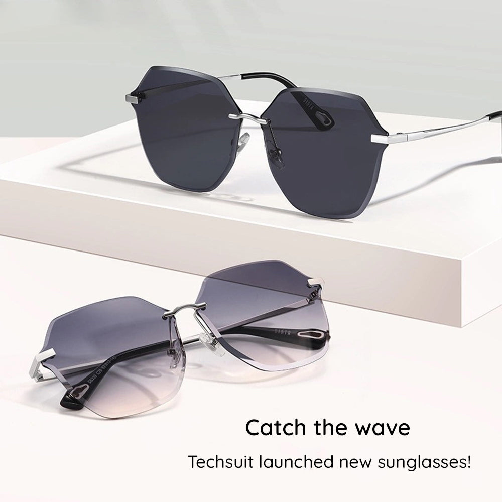 Lunettes de Soleil Femme Techsuit 8195, Argentées Violet