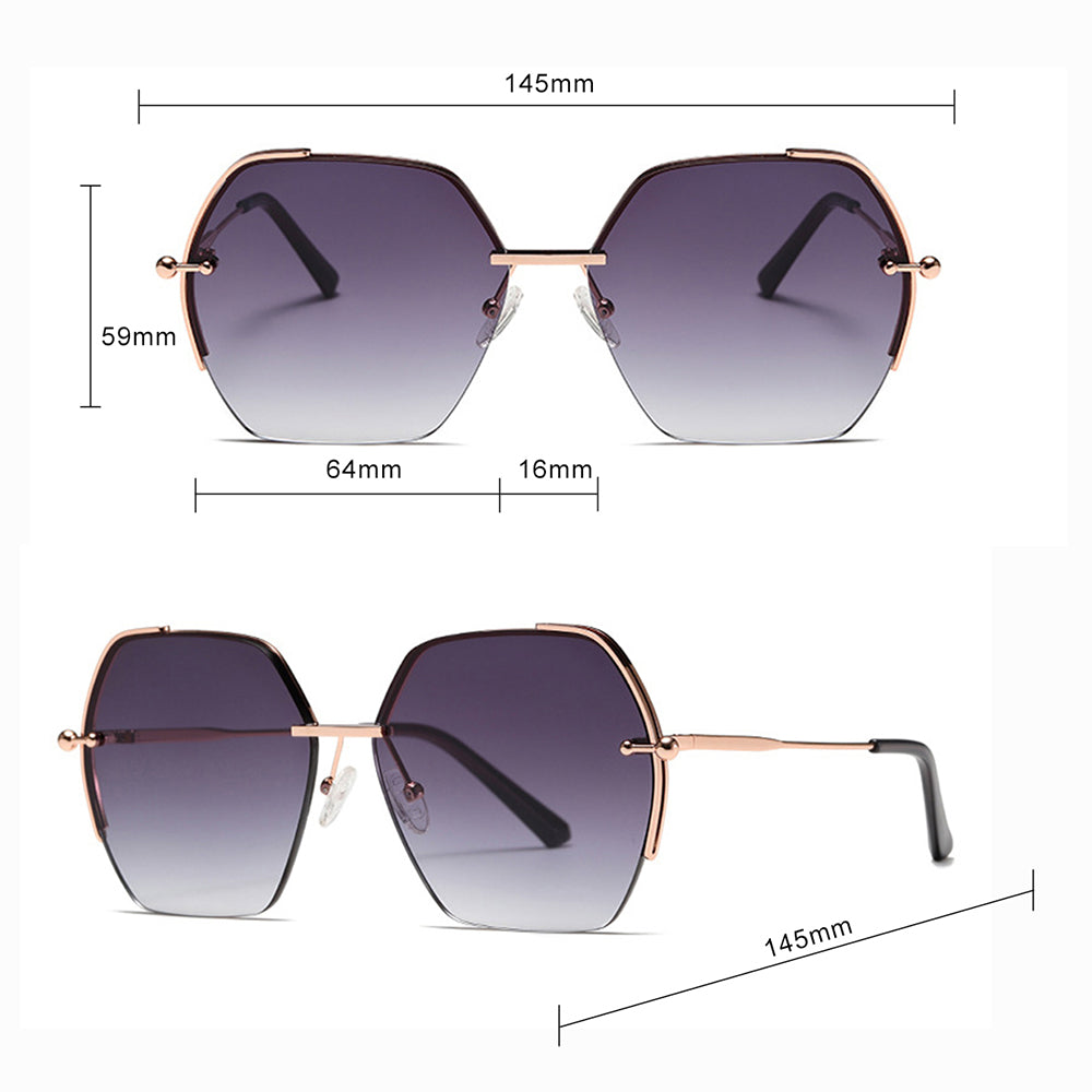 Lunettes de Soleil Femme Techsuit 8561, Rose Or Gris