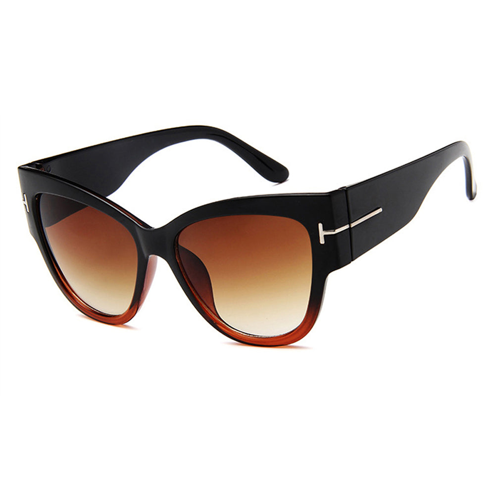 Lunettes de Soleil Femme Techsuit 9778, Noir Marron Foncé