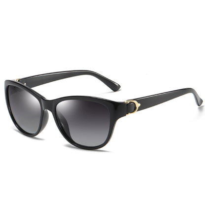 Lunettes de Soleil Femme Techsuit A572, Polarisées, Protection UV, Noir Gris Dégradé