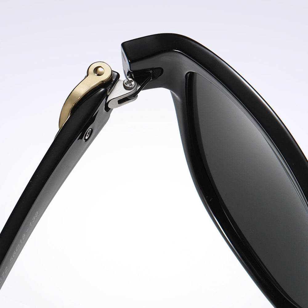 Lunettes de Soleil Femme Techsuit A572, Polarisées, Protection UV, Noir Gris Dégradé