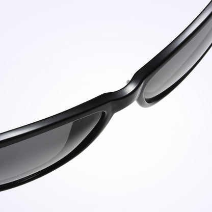 Lunettes de Soleil Femme Techsuit A572, Polarisées, Protection UV, Noir Gris Dégradé