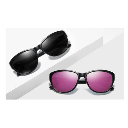 Lunettes de Soleil Femme Techsuit A572, Polarisées, Protection UV, Noir Gris Dégradé