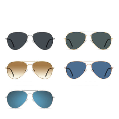 Lunettes de Soleil Unisex Techsuit 3025, Protection UV, Argentées Bleues