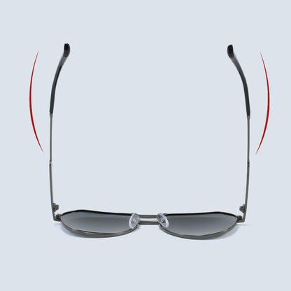 Lunettes de Soleil Unisex Techsuit 8622, Polarisées, Protection UV, Gris Foncé