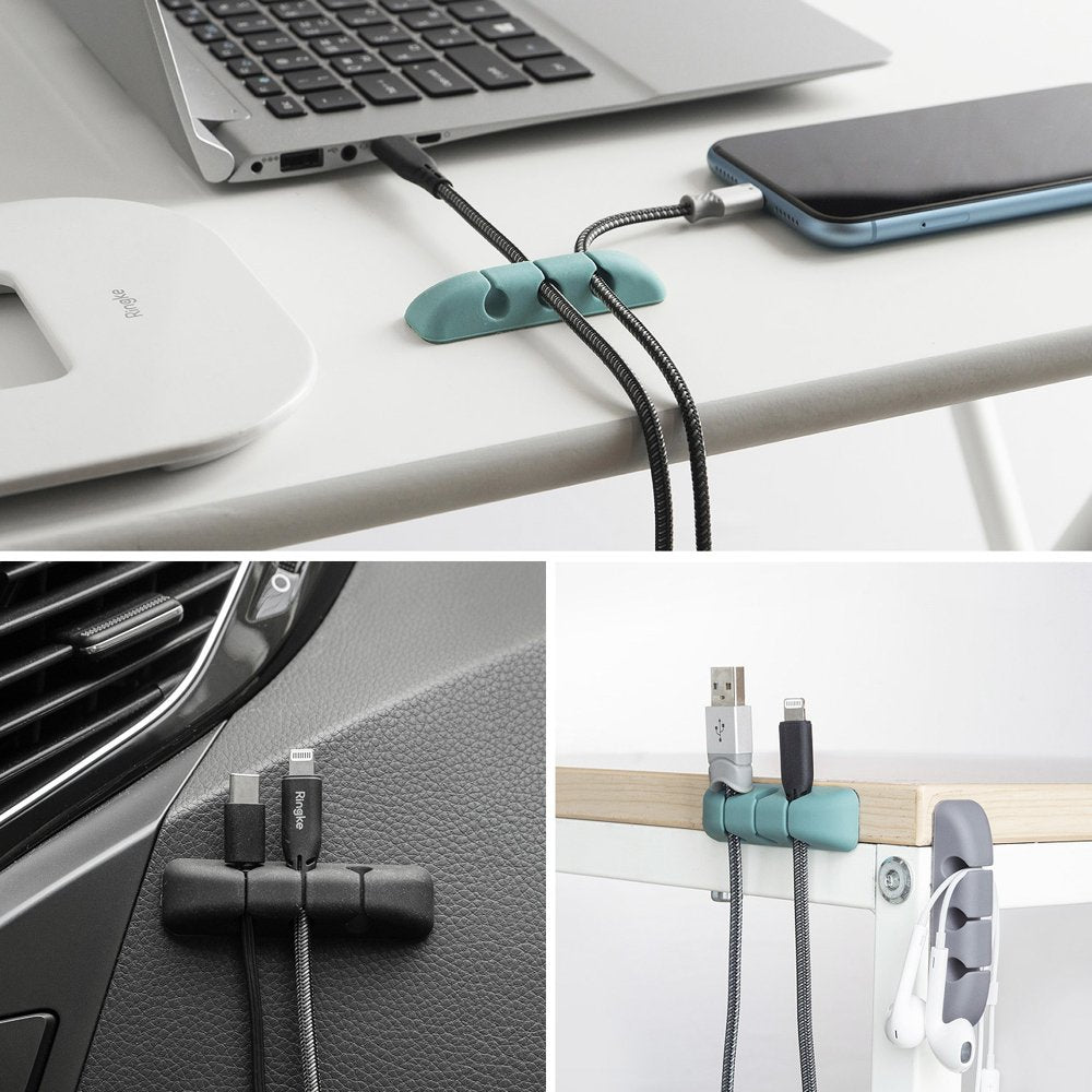 Organizzatore Cavi Ringke, Set 4 pezzi, Nero