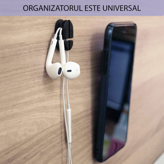 Kabel Organizer Ringke, Set 6 Stück, Schwarz