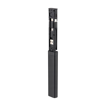 Organisateur avec Accessoires / Lecteur de Carte Qualo QZS-P-01, Noir