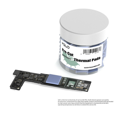 Pad Thermoconducteur KSLid P100, 12mm x 12mm x 1.5mm, Set de 100 pièces