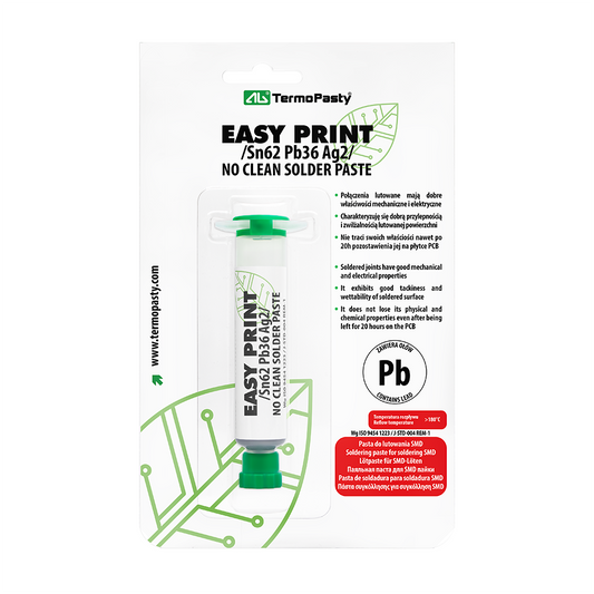 Pâte à braser Fludor AG Termopasty Easy Print, 20g ART.AGT-024