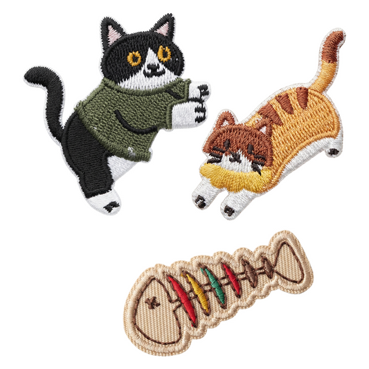 Patch / Toppa Tessile OEM Cat 2, Set 3 pezzi, Multicolore