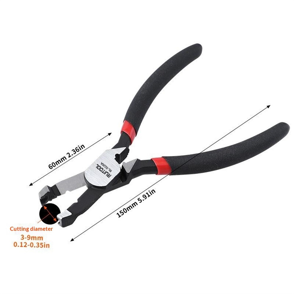 Pince RuiTool RL-9226A, Multifonctionnelle, Noir