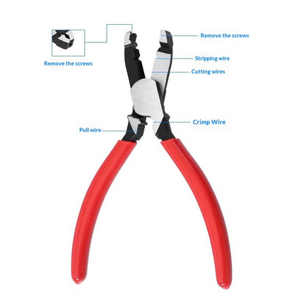 Pince RuiTool RL-9226A, Multifonctionnelle, Noir