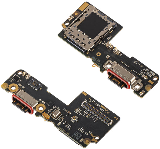 Scheda con Connettore di Ricarica - Microfono - Modulo Lettore SIM Xiaomi Redmi Note 14 Pro 5G
