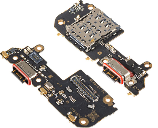 Scheda con Connettore di Ricarica - Microfono - Modulo Lettore SIM Xiaomi 14T