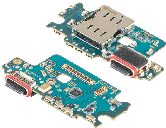 Charging Connector Board - Microphone - SIM Reader Module Samsung Galaxy S25 S931, Swap GH96-18238A